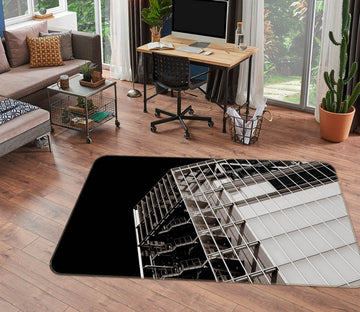 3D Building 84182 Noirblanc777 Rug Non Slip Rug Mat