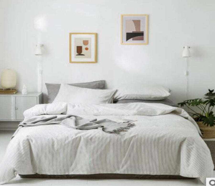 3D White 14170 Bed Pillowcases Quilt