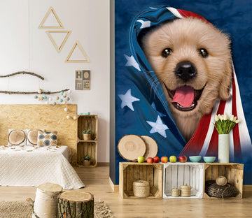3D Cute Dog 1401 Wall Murals Exclusive Designer Vincent Wallpaper AJ Wallpaper 2 