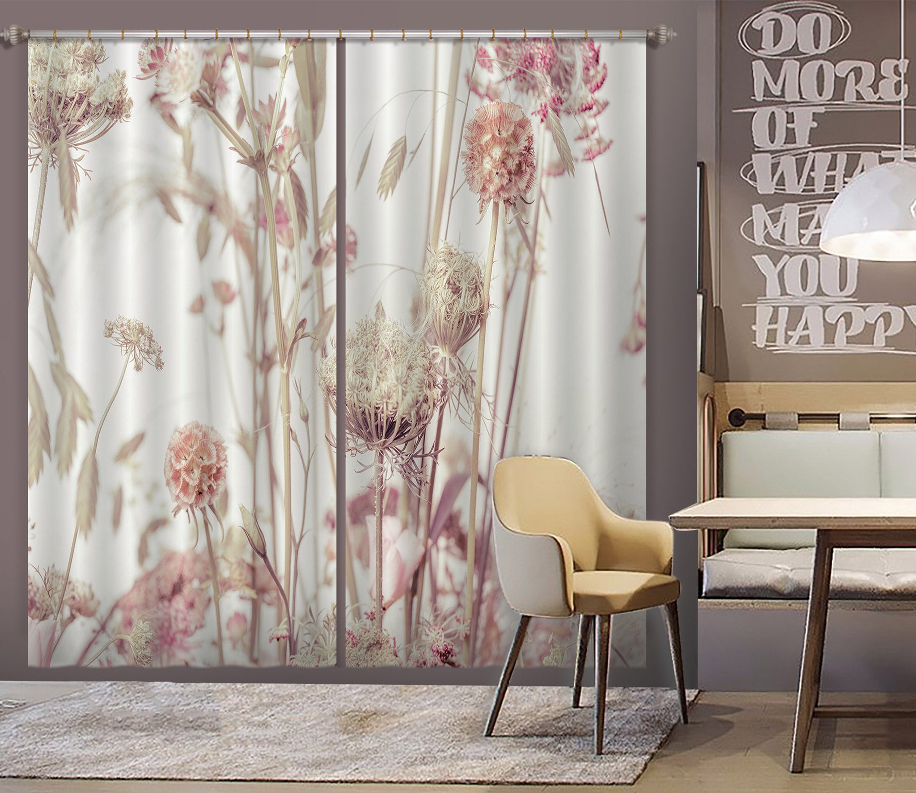 3D Flower Petals 6570 Assaf Frank Curtain Curtains Drapes