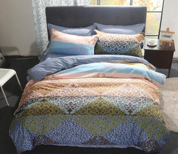 3D Diamond Dark Pattern 12185 Bed Pillowcases Quilt
