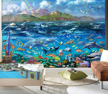3D Ocean Panorama 1409 Adrian Chesterman Wall Mural Wall Murals Wallpaper AJ Wallpaper 2 