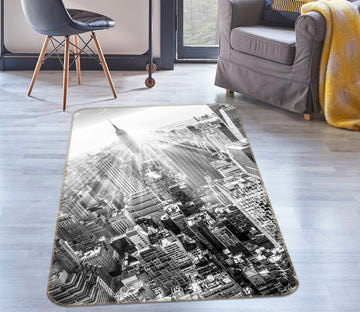 3D High-Rise Building 34222 Non Slip Rug Mat