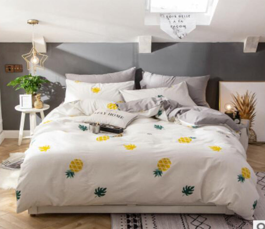 3D Pineapple 16053 Bed Pillowcases Quilt