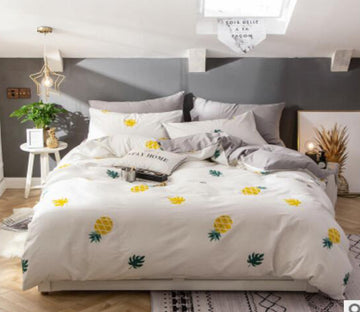 3D Pineapple 16053 Bed Pillowcases Quilt