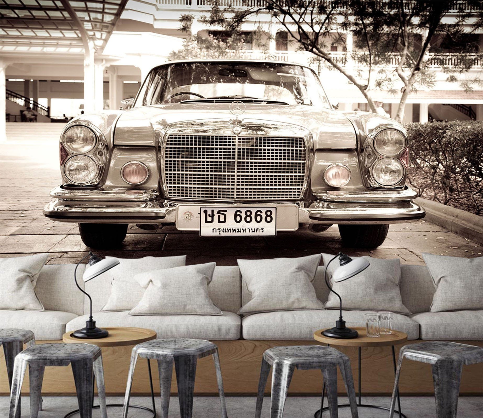 3D Car Retro 566 Wallpaper AJ Wallpaper 2 