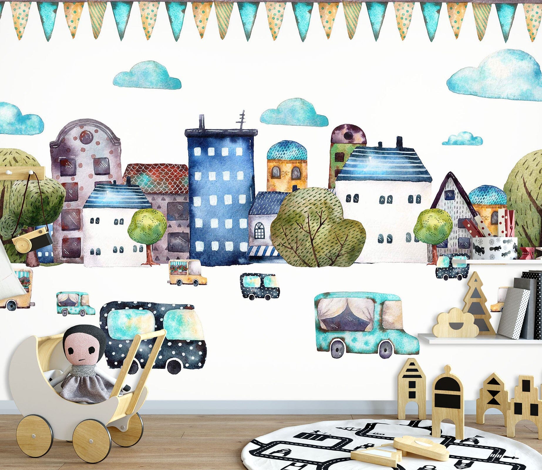 3D Cute House 1434 Wall Murals Wallpaper AJ Wallpaper 2 