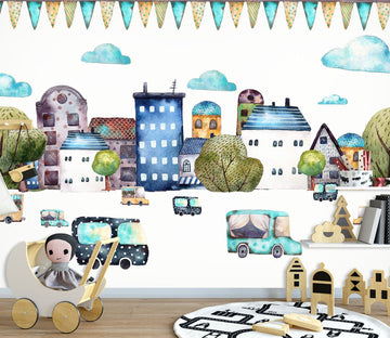 3D Cute House 1434 Wall Murals Wallpaper AJ Wallpaper 2 