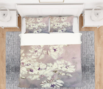 3D White Flower 514 Skromova Marina Bedding Bed Pillowcases Quilt