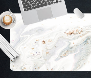 3D Light Gray White Pattern 18048 Desk Mat