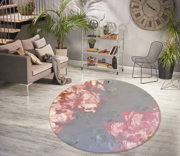 3D Art Graffiti 3885 Skromova Marina Rug Round Non Slip Rug Mat