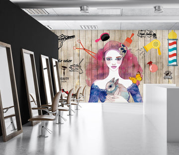 3D Bunny Girl 041 Wall Murals Wallpaper AJ Wallpaper 2 