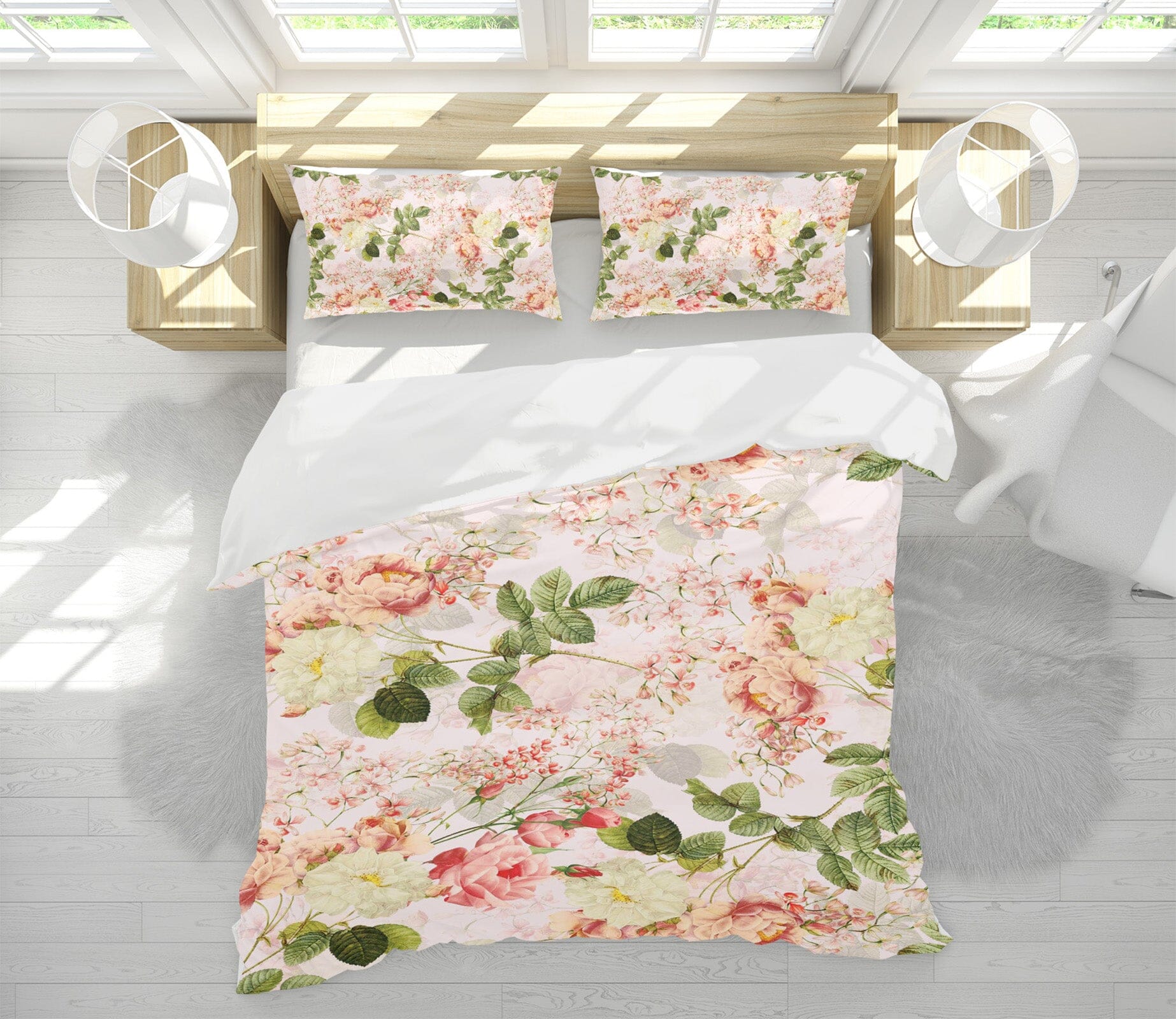 3D Red Flower 130 Uta Naumann Bedding Bed Pillowcases Quilt Quiet Covers AJ Creativity Home 
