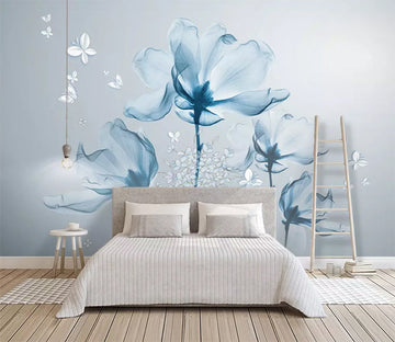 3D Flower Butterfly 1045 Wall Murals Wallpaper AJ Wallpaper 2 