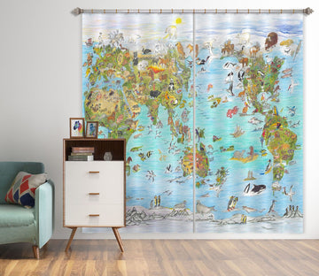 3D Valley Sea 059 Michael Sewell Curtain Curtains Drapes Curtains AJ Creativity Home 