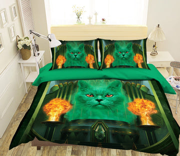 3D Cat The Great And Powerful Def 025 Bed Pillowcases Quilt Exclusive Designer Vincent Quiet Covers AJ Creativity Home 