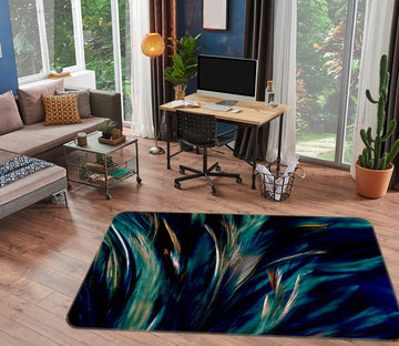 3D Green Pattern 30048 Non Slip Rug Mat