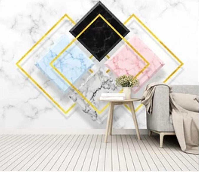 3D Colored Diamond 986 Wall Murals Wallpaper AJ Wallpaper 2 