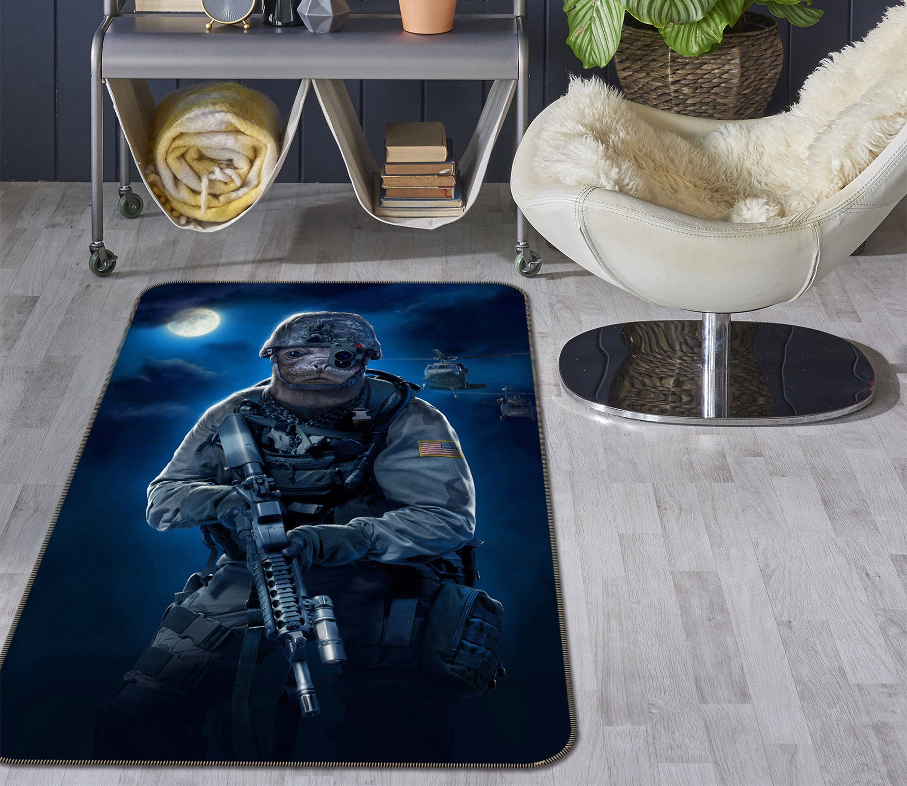 3D Special Forces 84252 Vincent Hie Rug Non Slip Rug Mat