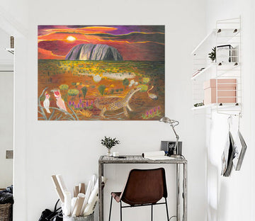 3D Sunset Steppe 023 Michael Sewell Wall Sticker Wallpaper AJ Wallpaper 2 