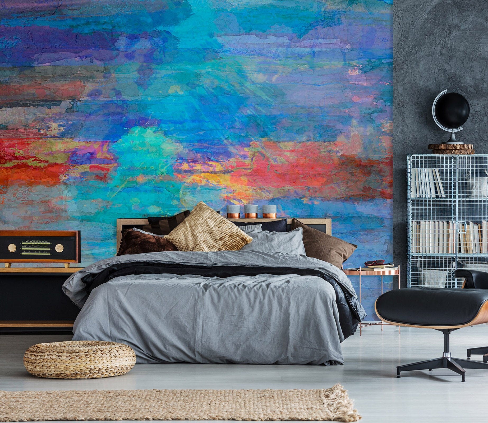 3D Blue Graffiti 1527 Michael Tienhaara Wall Mural Wall Murals Wallpaper AJ Wallpaper 2 