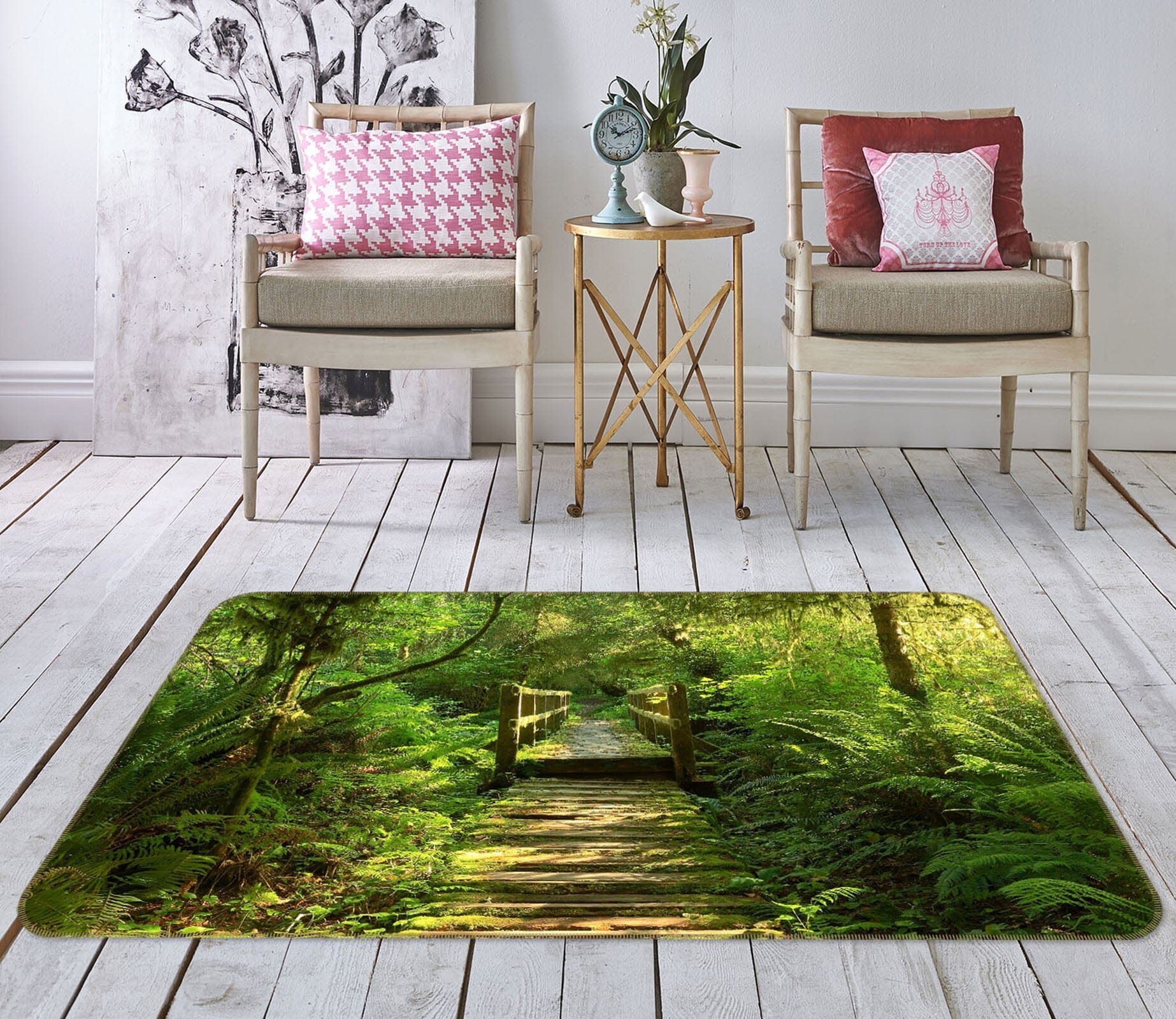 3D Tranquil Valley 1132 Kathy Barefield Rug Non Slip Rug Mat Mat AJ Creativity Home 