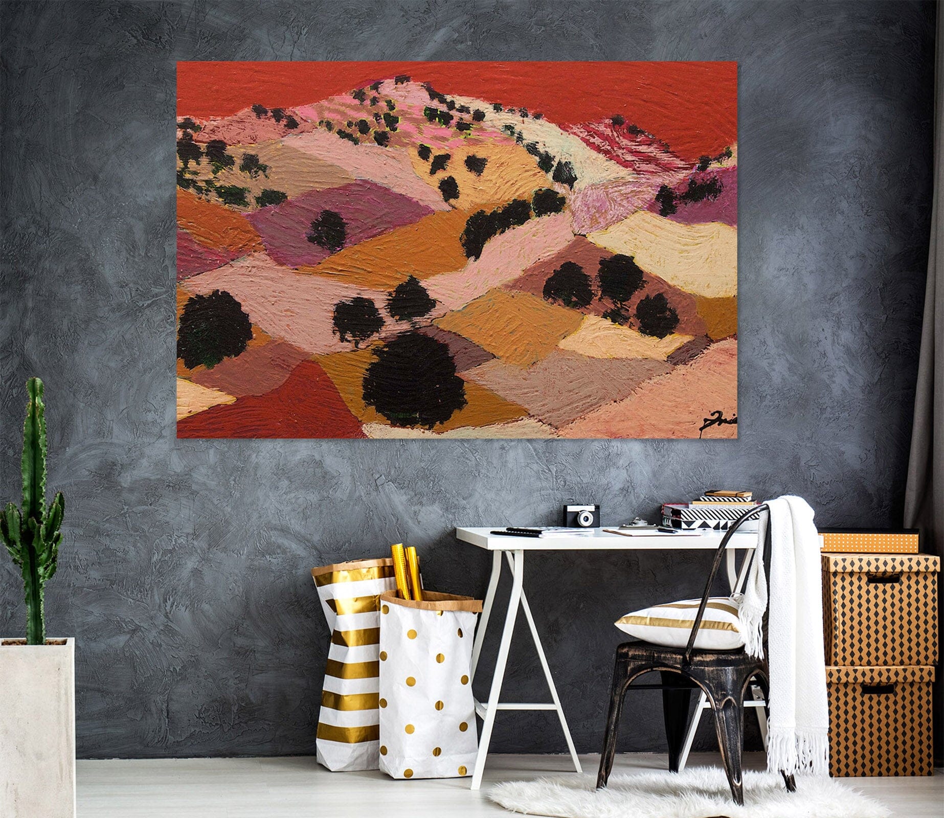 3D Desert Tree 004 Allan P. Friedlander Wall Sticker Wallpaper AJ Wallpaper 2 