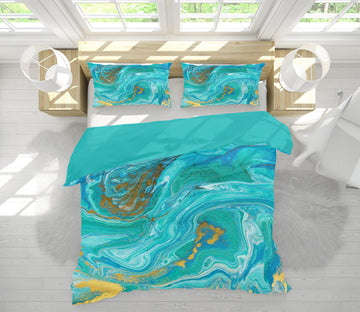 3D Blue Texture 59115 Bed Pillowcases Quilt
