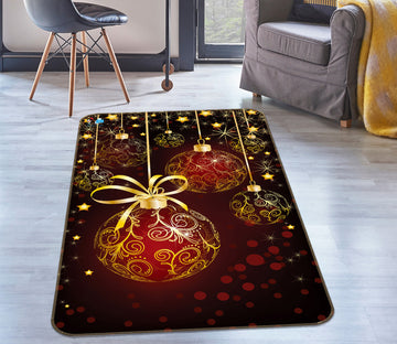 3D Ball 55127 Christmas Non Slip Rug Mat Xmas