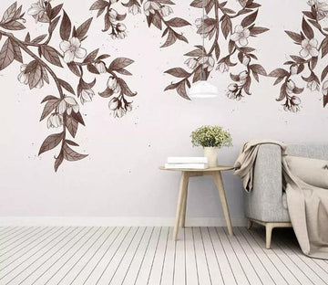 3D Grey Leaves 1659 Wall Murals Wallpaper AJ Wallpaper 2 
