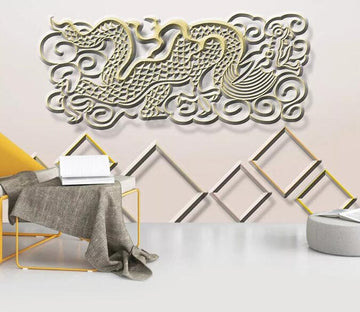 3D Carving Dragon 2961 Wall Murals Wallpaper AJ Wallpaper 2 