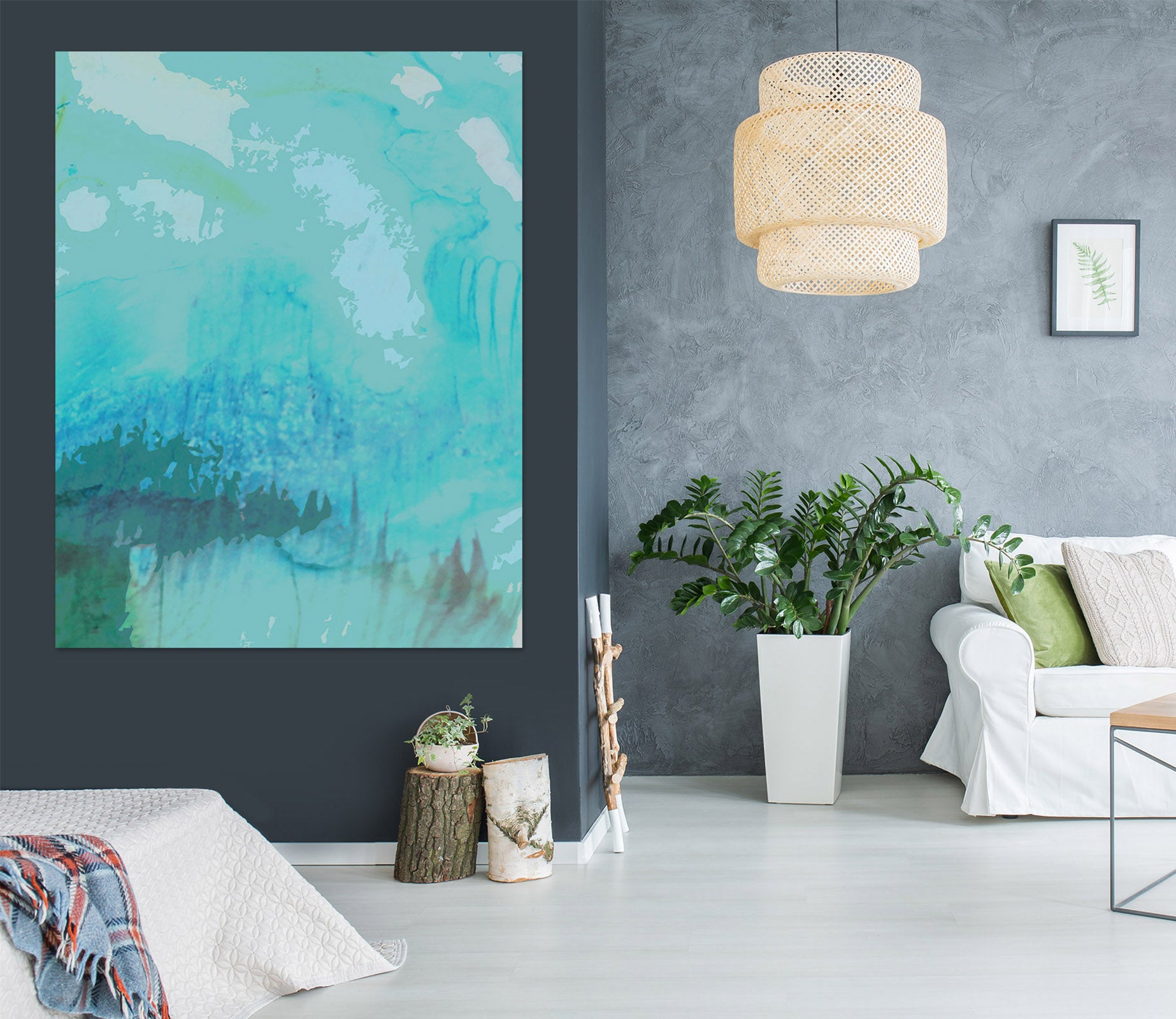 3D Blue Calm 70160 Shandra Smith Wall Sticker