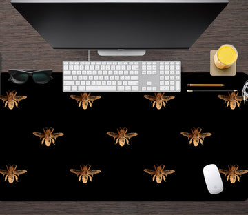 3D Golden Bee 120175 Uta Naumann Desk Mat