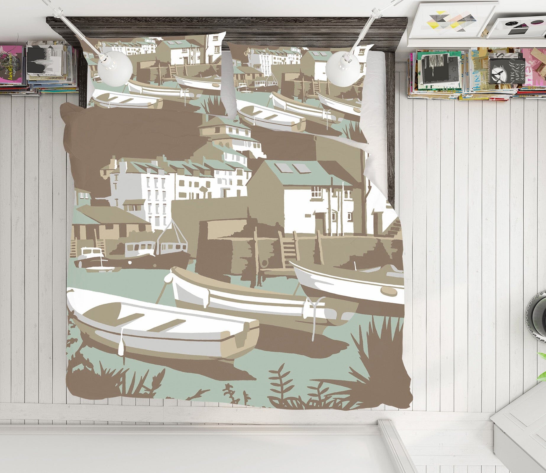 3D Polperro 2039 Steve Read Bedding Bed Pillowcases Quilt Quiet Covers AJ Creativity Home 