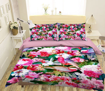3D Peony Lily Flower 126 Uta Naumann Bedding Bed Pillowcases Quilt Quiet Covers AJ Creativity Home 