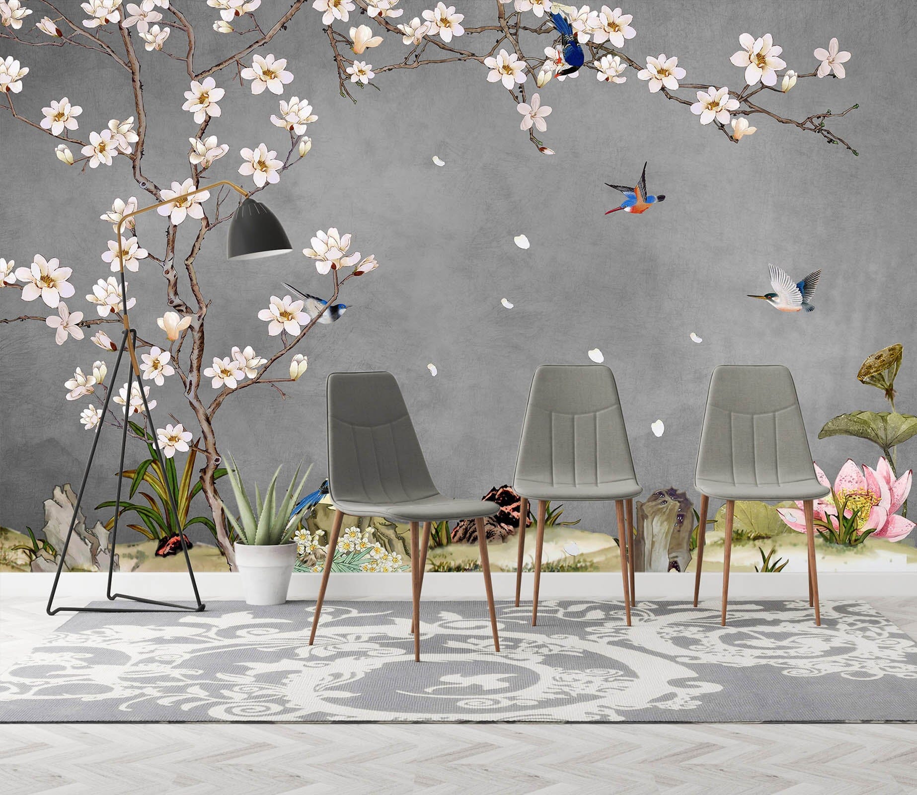 3D Peach Blossom 1458 Wall Murals Wallpaper AJ Wallpaper 2 