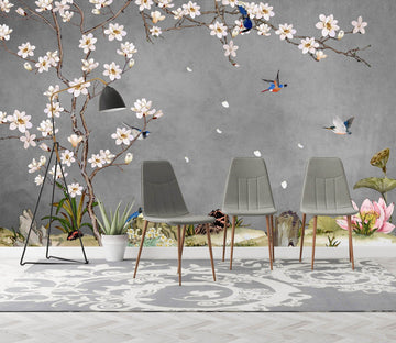 3D Peach Blossom 1458 Wall Murals Wallpaper AJ Wallpaper 2 