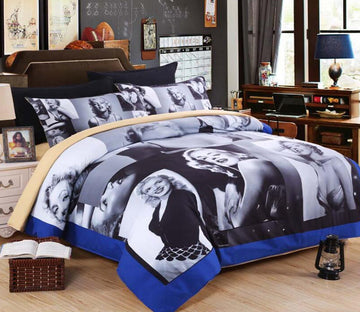 3D Marilyn Monroe Album 1194 Bed Pillowcases Quilt
