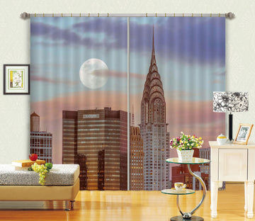3D City Tower 6320 Assaf Frank Curtain Curtains Drapes