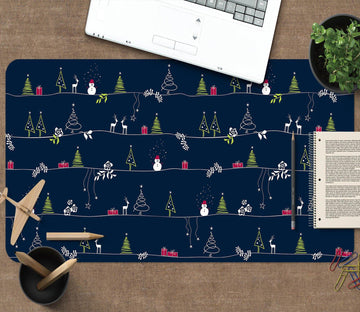 3D Christmas Illustration Pattern 028 Desk Mat Mat AJ Creativity Home 
