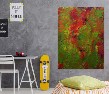 3D Safflower Green Leaf 026 Allan P. Friedlander Wall Sticker Wallpaper AJ Wallpaper 2 