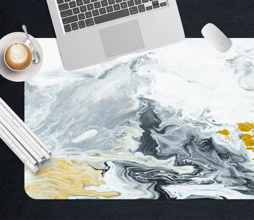 3D Light Gray Dark Gray Pattern 18036 Desk Mat