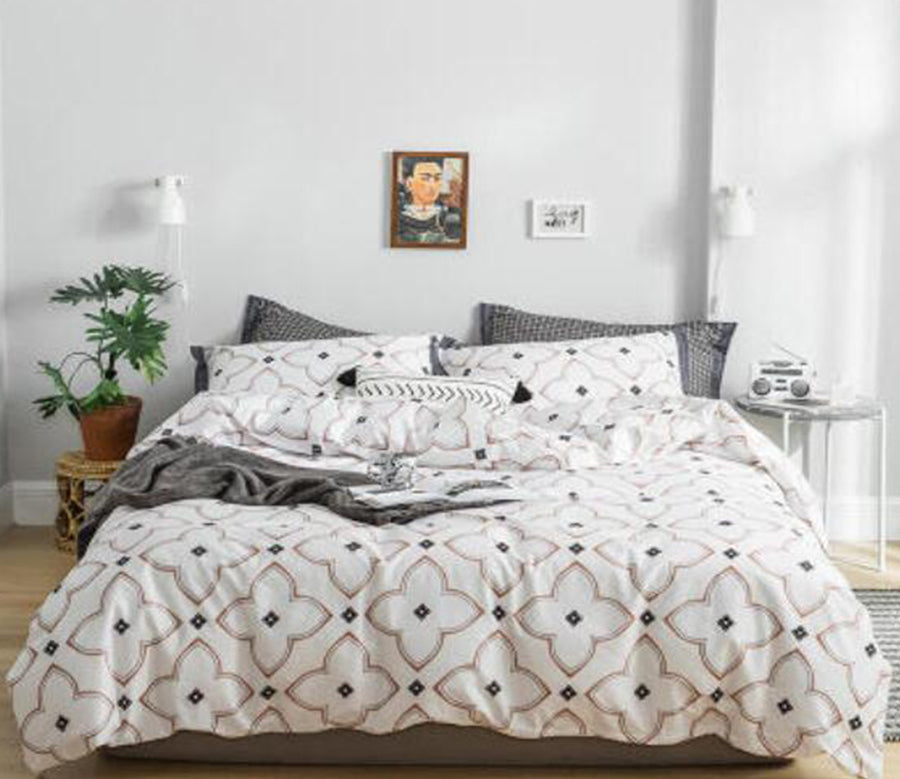 3D Rhombus Flower 18107 Bed Pillowcases Quilt