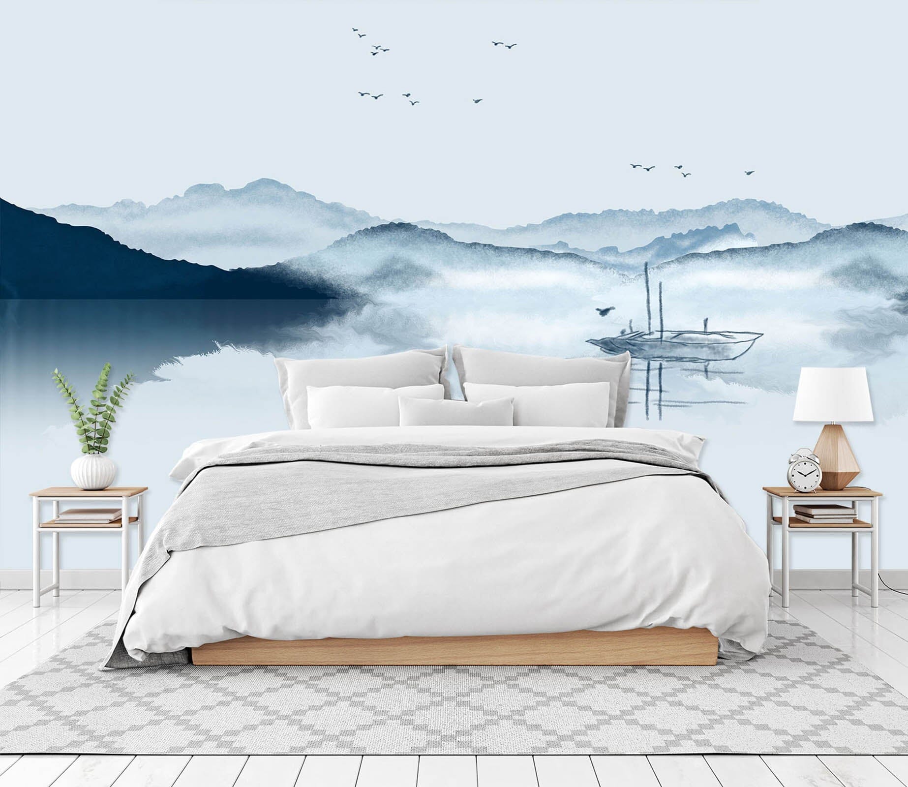 3D Mountain River 1421 Wall Murals Wallpaper AJ Wallpaper 2 