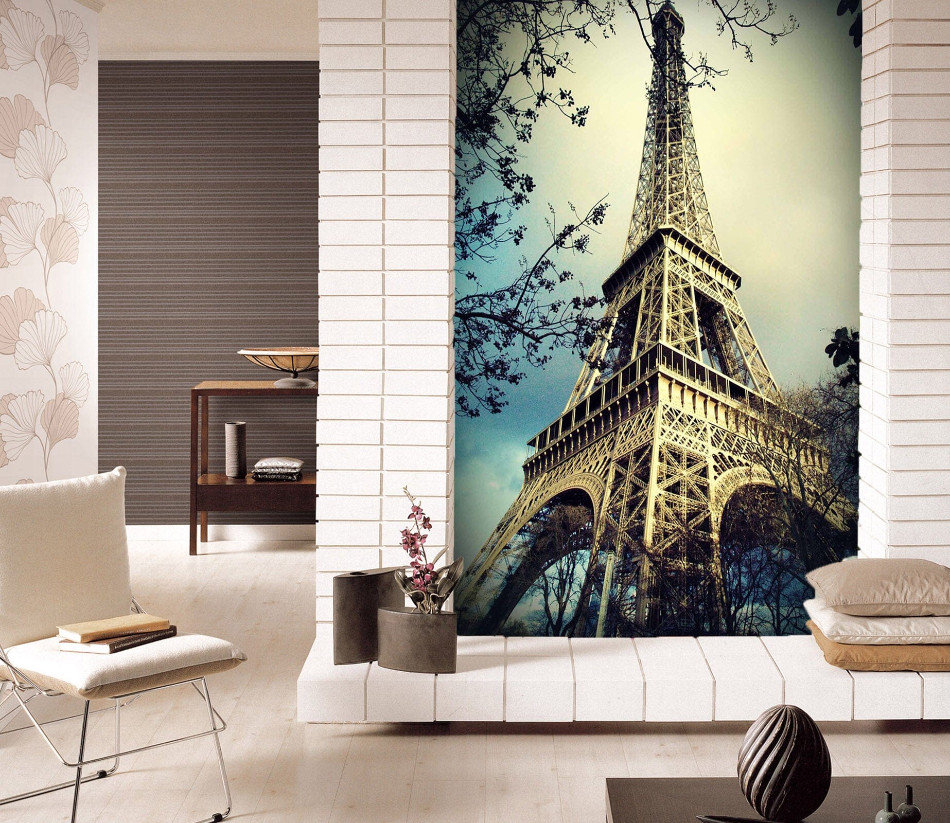 3D Eiffel Tower 105 Wall Murals Wallpaper AJ Wallpaper 2 