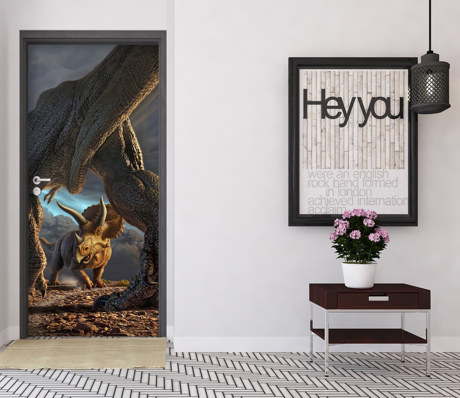 3D Dinosaur 112128 Jerry LoFaro Door Mural