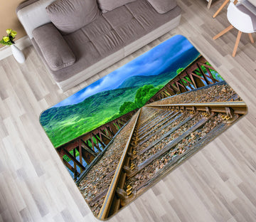 3D Mountains Track 68076 Vehicle Non Slip Rug Mat