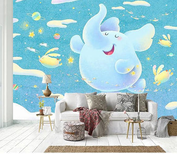 3D Cute Little Elephant 827 Wall Murals Wallpaper AJ Wallpaper 2 