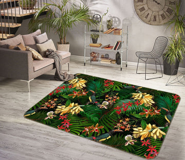 3D Forest Flowers 150 Uta Naumann Rug Non Slip Rug Mat Mat AJ Creativity Home 