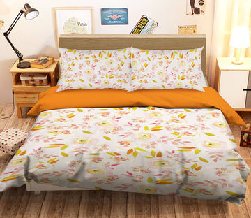 3D Yellow Leaves 18163 Uta Naumann Bedding Bed Pillowcases Quilt